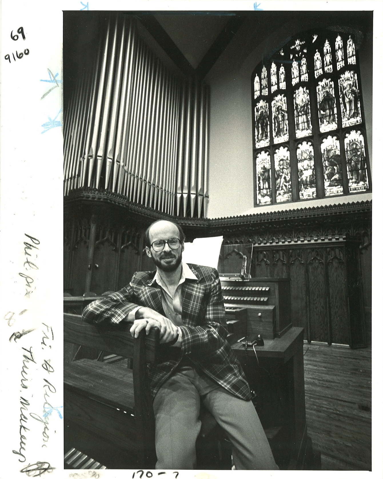 At the new organ, 1980